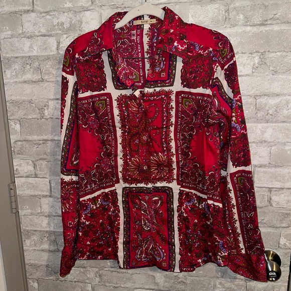 Etro paisley print button down shirt sz 44 IT ,10 US #L1
